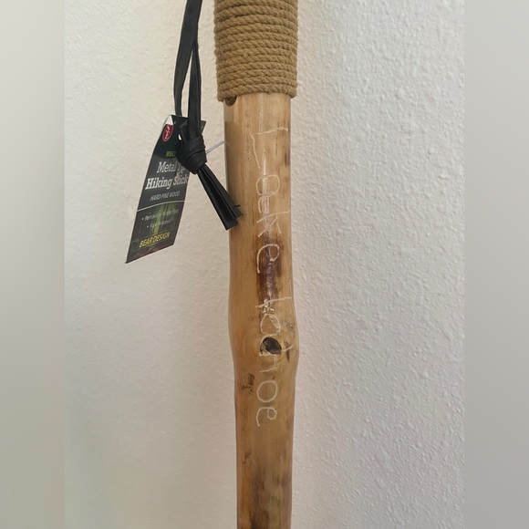 Lake Tahoe Engraved Hard Pine Wood Walking Stick - Picture 7 of 7
